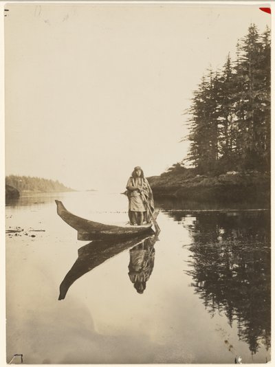 [Durante mucho tiempo mi robusta embarcación desafía ola y marea] de Edward S. Curtis