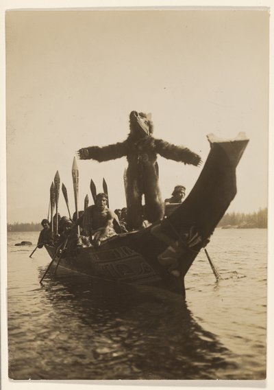[Mensajeros para pedir la mano de la hija de Waket] de Edward S. Curtis