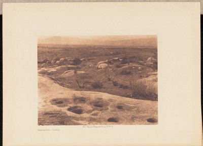 Morteros - Cupeño de Edward S. Curtis
