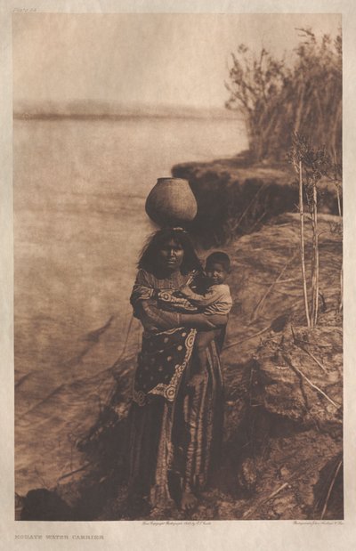 Cartera II, Lámina 58: Mohave Water Carrier de Edward S. Curtis
