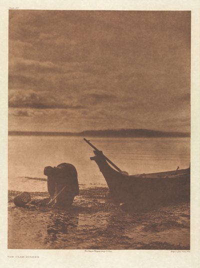 Portfolio IX, Plate 317: The Clam Digger de Edward S. Curtis