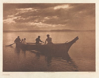 Portfolio IX, Plate 318: Homeward de Edward S. Curtis