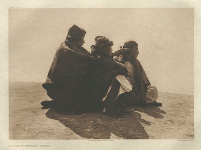 Cartera I, Lámina 36: Un punto de interés-Navaho de Edward S. Curtis