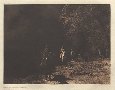 Cartera I, Lámina 37: Fuera de la oscuridad-Navaho de Edward S. Curtis