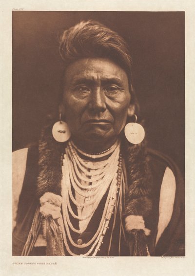 Portafolio VIII, Lámina 256: Jefe Joseph - Nez Percé de Edward S. Curtis