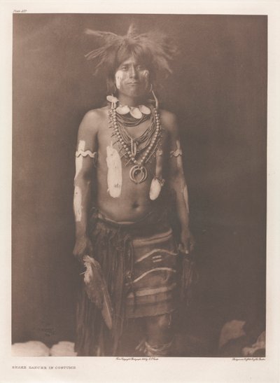 Portfolio XII, Plate 430: Snake Dancer in Costume de Edward S. Curtis