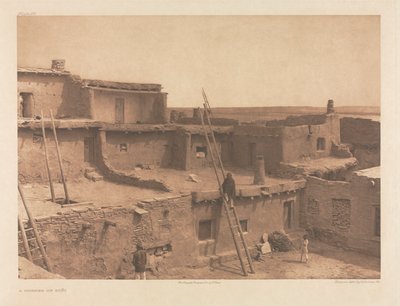 Cartera XVII, Lámina 615: Un rincón de Zuñi de Edward S. Curtis