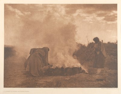 Quemadores de cerámica en Santa Clara de Edward S. Curtis