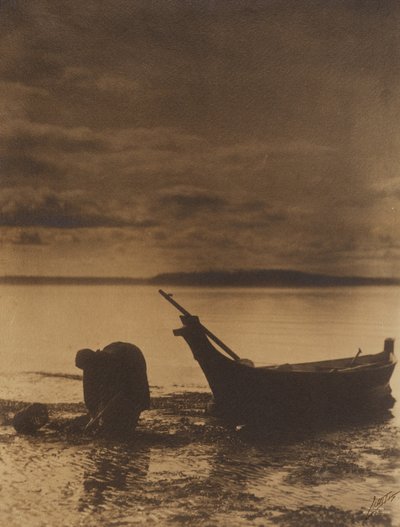 [The Clam Digger] de Edward S. Curtis