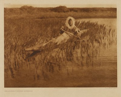El cazador de ratas almizcleras - Kotzebue de Edward S. Curtis
