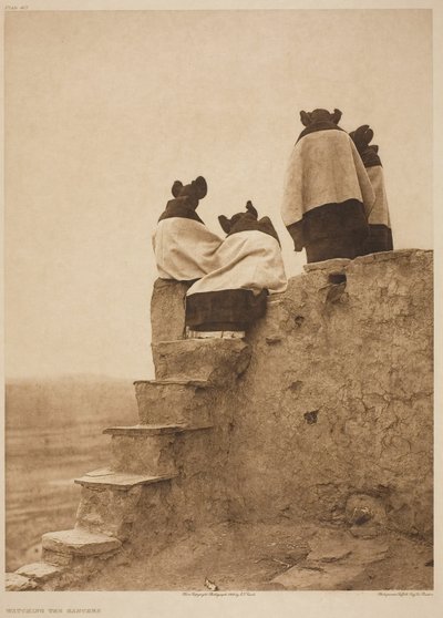 Observar a los bailarines de Edward S. Curtis
