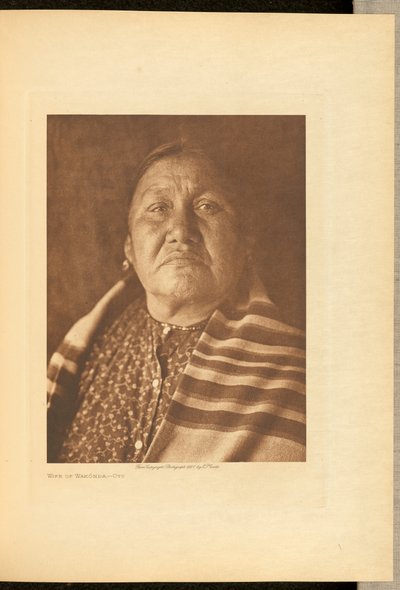Esposa de Wakónda - Oto de Edward S. Curtis