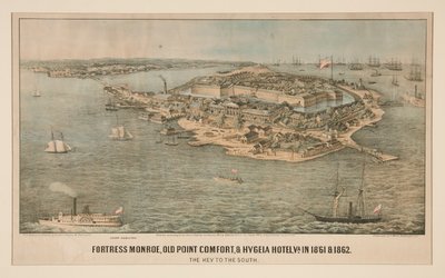 Fortress Monroe, Old Point Comfort y Hygeia Hotel, Virginia en 1861 y 1862 de Edward Sachse