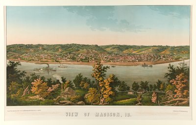 Vista de Madison, Id. (Indiana) de Edward Sachse