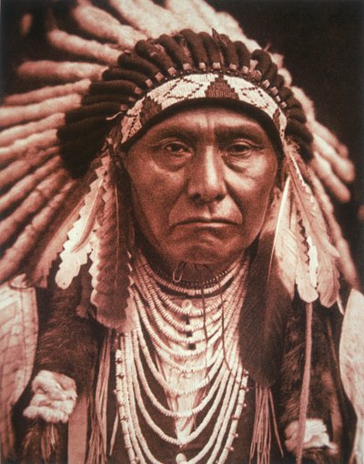 Jefe Joseph (1840-1904) c.1903 (foto b/n) de Edward Sheriff Curtis