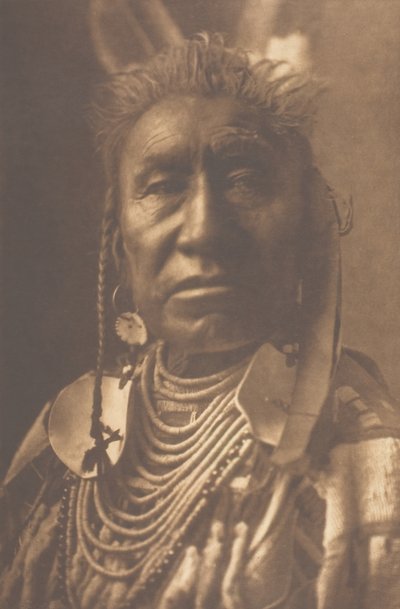 Muestra de peces - Apsaroke, 1908 de Edward Sheriff Curtis