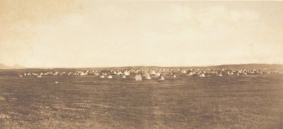Campamento de la Danza del Sol - Piegan, 1900 de Edward Sheriff Curtis