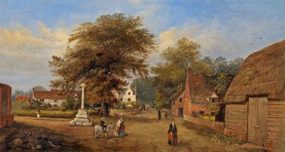Pueblo de Hempsted, Gloucestershire, c.1880 de Edward Smith