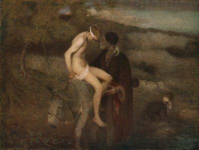 El buen samaritano, c1890, c1930 de William Edward Stott