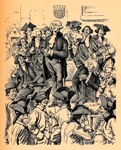 George Washington tratando de decir una mentira de Edward Tennyson Reed