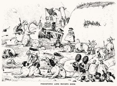 Desfile prehistórico del alcalde, 1894 de Edward Tennyson Reed