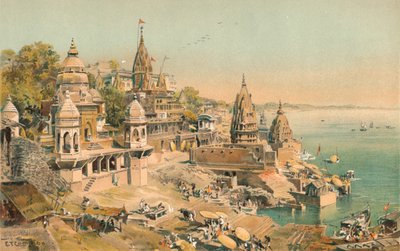 Benarés en el Ganges de Edward Theodore Compton