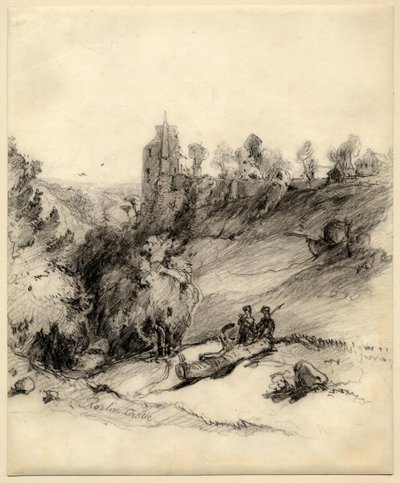 Castillo de Roslin (Rosslyn) de Edward Thomas Daniell