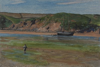 Un río Devon en marea baja, 16 de junio de 1859 de Edward Thompson Davis