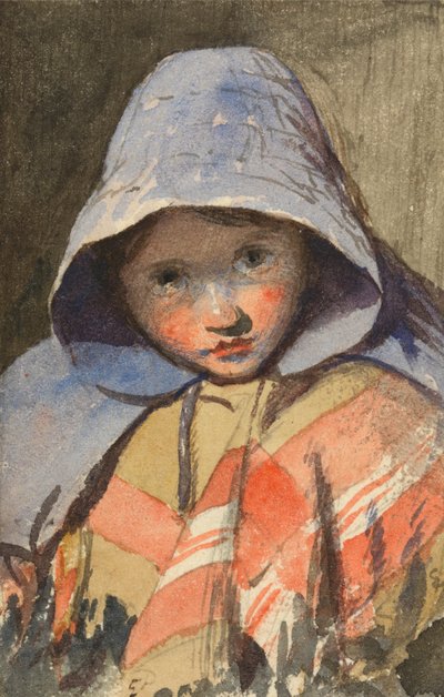 Cabeza de niña de Edward Thompson Davis