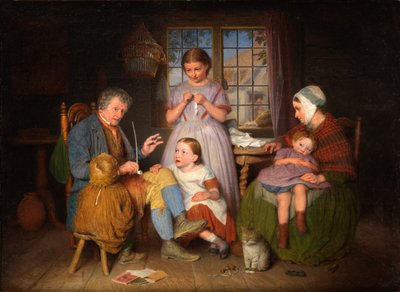 Contando un cuento, 1860 de Edward Thompson Davis