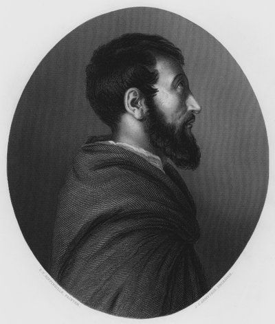 El monje, del cuadro en la Galería Vernon (grabado) de Edward Villiers Rippingille