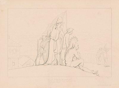 La encantadora Gertrude, a salvo de daño presente de Edward Webb, after George Elgar Hicks