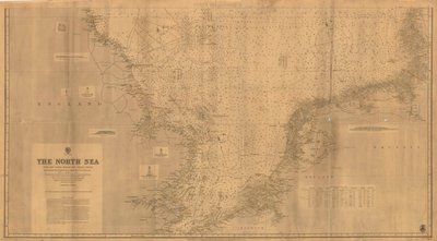 El Mar del Norte [Southern Sheet] a partir de los últimos estudios británicos y extranjeros de Edward Weller