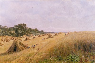 Cosecha de campo de maíz de Edward Wilkins Waite