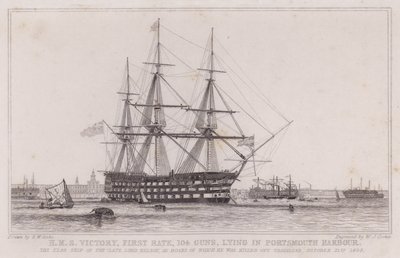 HMS Victory, primer rango de Edward William (after) Cooke