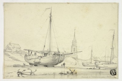 Iglesia en Scheveningen de Edward William Cooke
