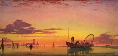 Mazzorto en la laguna, Venecia, 1864 de Edward William Cooke