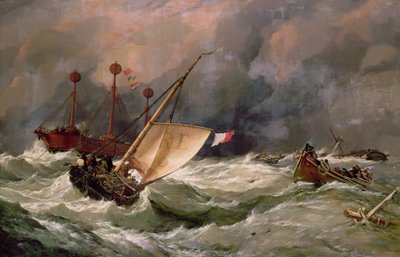 Mañana después de una fuerte tormenta de Edward William Cooke