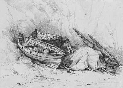 En la Playa de Cromer, c1828 de Edward William Cooke