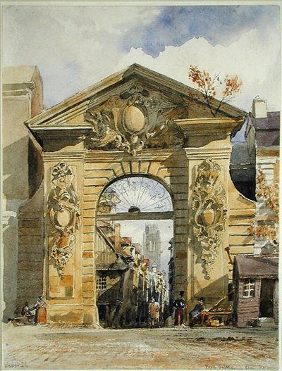 Porte Guillaume Leon, Rouen de Edward William Cooke