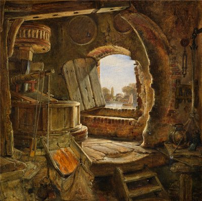 El Molino del Padre de Rembrandt de Edward William Cooke