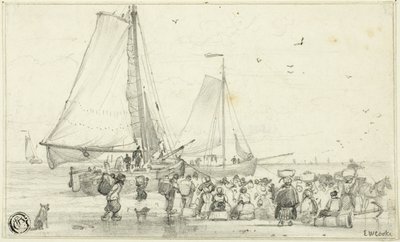 Llega la pesca de Edward William Cooke