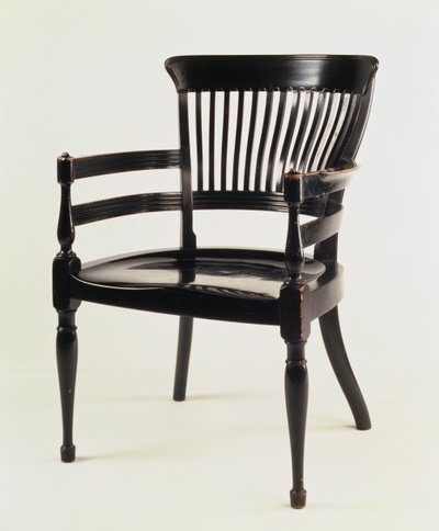 Sillón, fabricado por James Peddle, c.1880 de Edward William Godwin