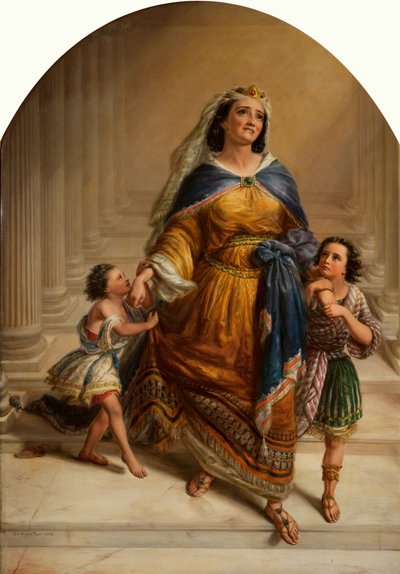 Mariamne, esposa del rey Herodes, y sus hijos yendo a su ejecución de Edward William John Hopley
