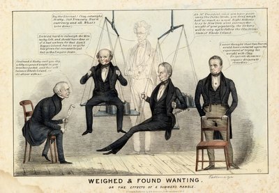 Pesado y encontrado falto, publicado por H R Robinson, Nueva York, 1844 de Edward Williams Clay