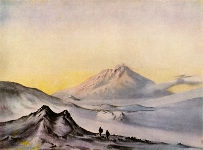 Monte Erebus desde Hut Point, c. 1911, 1943 de Edward Wilson