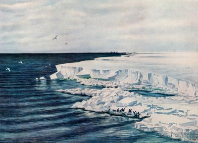 La Gran Barrera de Hielo, Mirando al Este desde el Cabo Crozier, 4 de enero de 1911, 1913 de Charles Edward Wilson