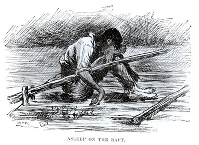 Durmiendo en la balsa, ilustración de 