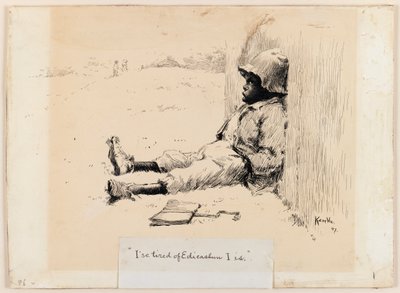 Estoy cansado de la educación, 1897 de Edward Windsor Kemble