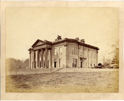 Vista de la casa Roundhay, Roundhay Park, Leeds de Edward Wormald